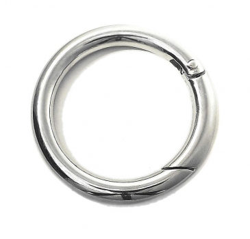 Karabiner rund, silber